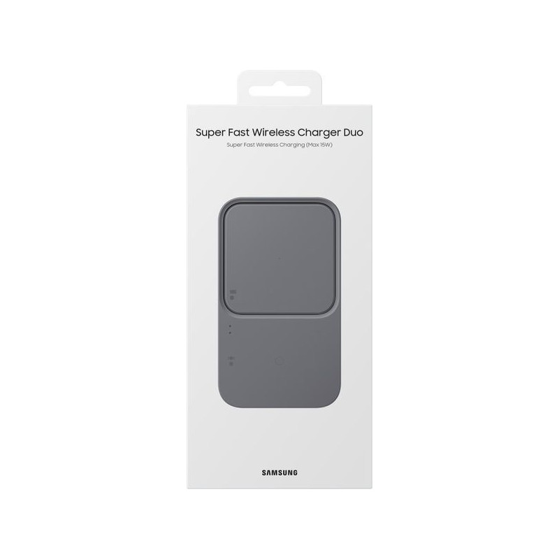 Samsung EP-P5400TBE Super Fast Wireless Charger Duo Dark Gray - inkl. 25 Watt Netzteil